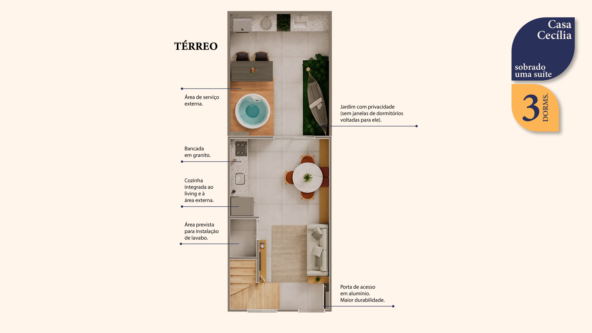 Casa Cecília Sobrado 3 Dorms.